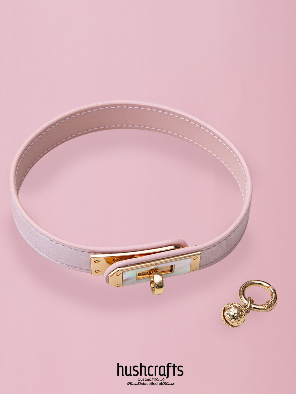 Kelly Buckle Choker with Shell Detail and Bell - hushcrafts