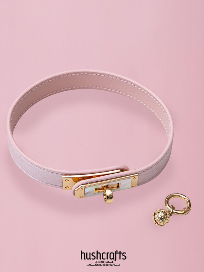 Kelly Buckle Choker with Shell Detail and Bell - hushcrafts Hover Image