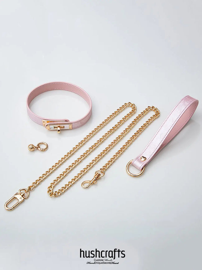 Kelly Buckle Choker with Shell Detail and Bell - hushcrafts Hover Image