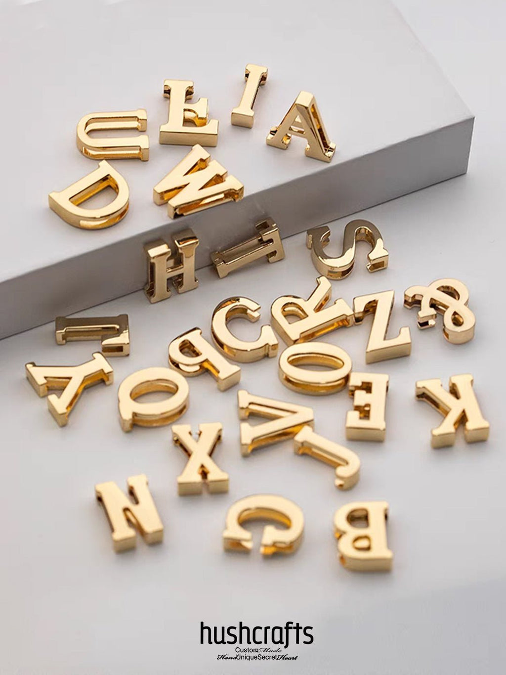 "Letter Halo"Leather Choker - hushcrafts