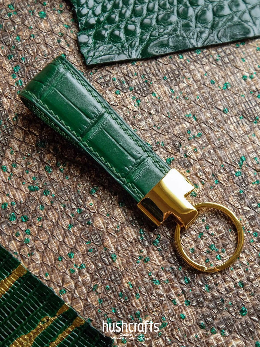 Luxury Keychain – Blue & Green - hushcrafts