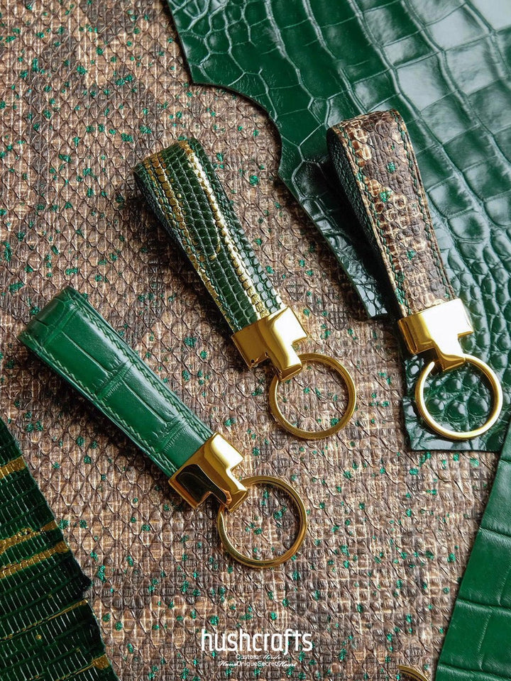 Luxury Keychain – Blue & Green - hushcrafts