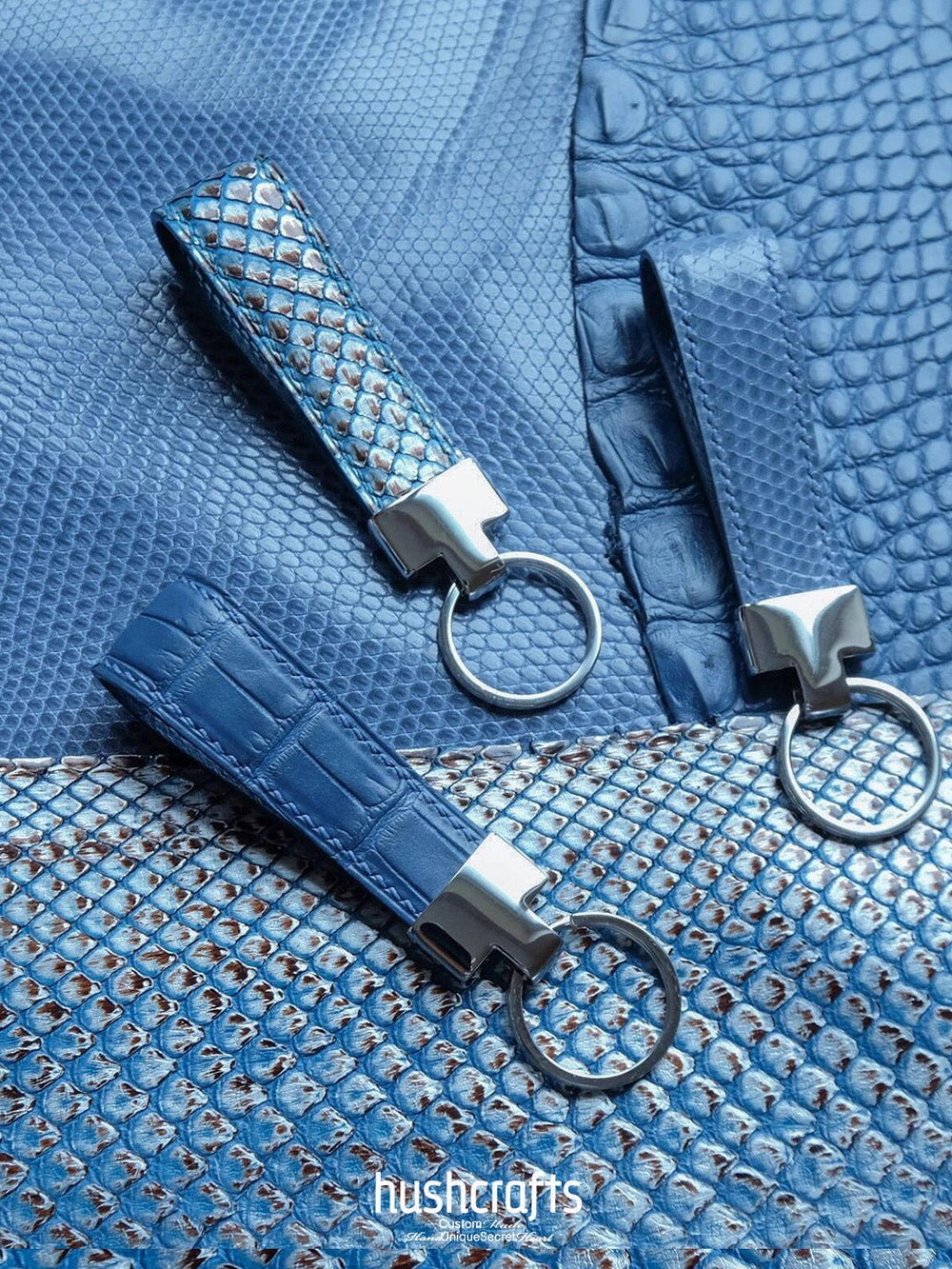 Luxury Keychain – Blue & Green - hushcrafts