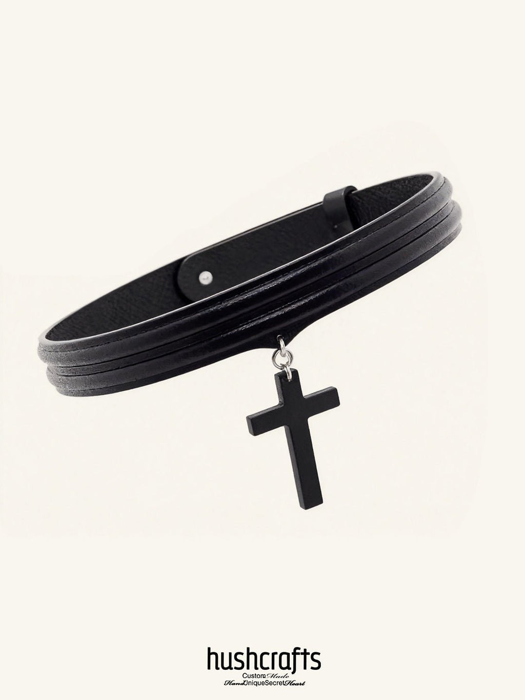 Midnight Cross Wrap Choker - Hushcrafts LLC
