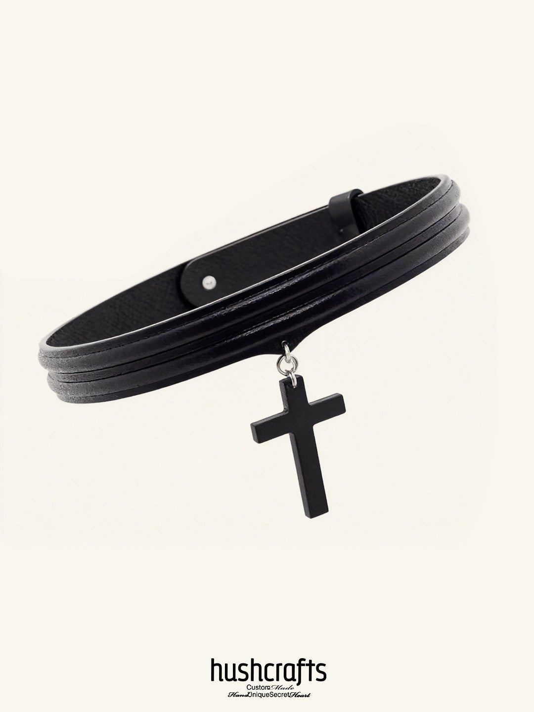 Midnight Cross Wrap Choker - Hushcrafts LLC