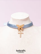 Midnight Flutter Choker - hushcrafts