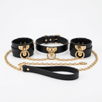 "Midnight O-Ring" Leather Choker - Hushcrafts LLC