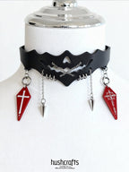 Nocturne Coffin Veil Choker - Hushcrafts LLC