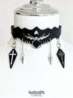 Nocturne Coffin Veil Choker - Hushcrafts LLC
