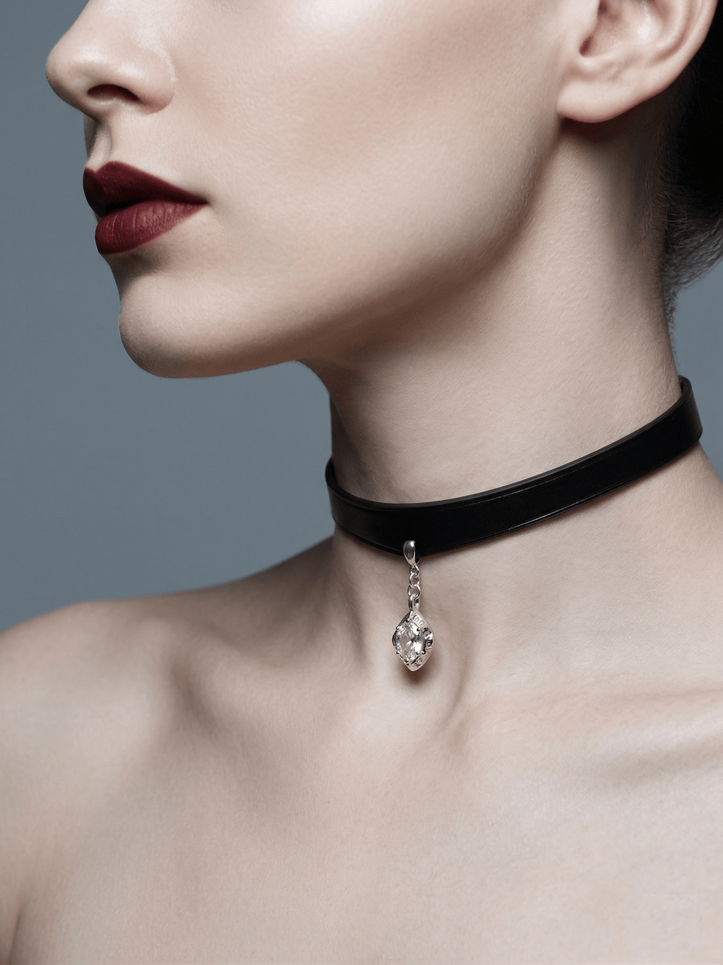 Nocturne Teardrop Choker - Hushcrafts LLC