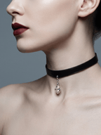 Nocturne Teardrop Choker - Hushcrafts LLC