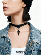 Obsidian Shard Choker - Hushcrafts LLC