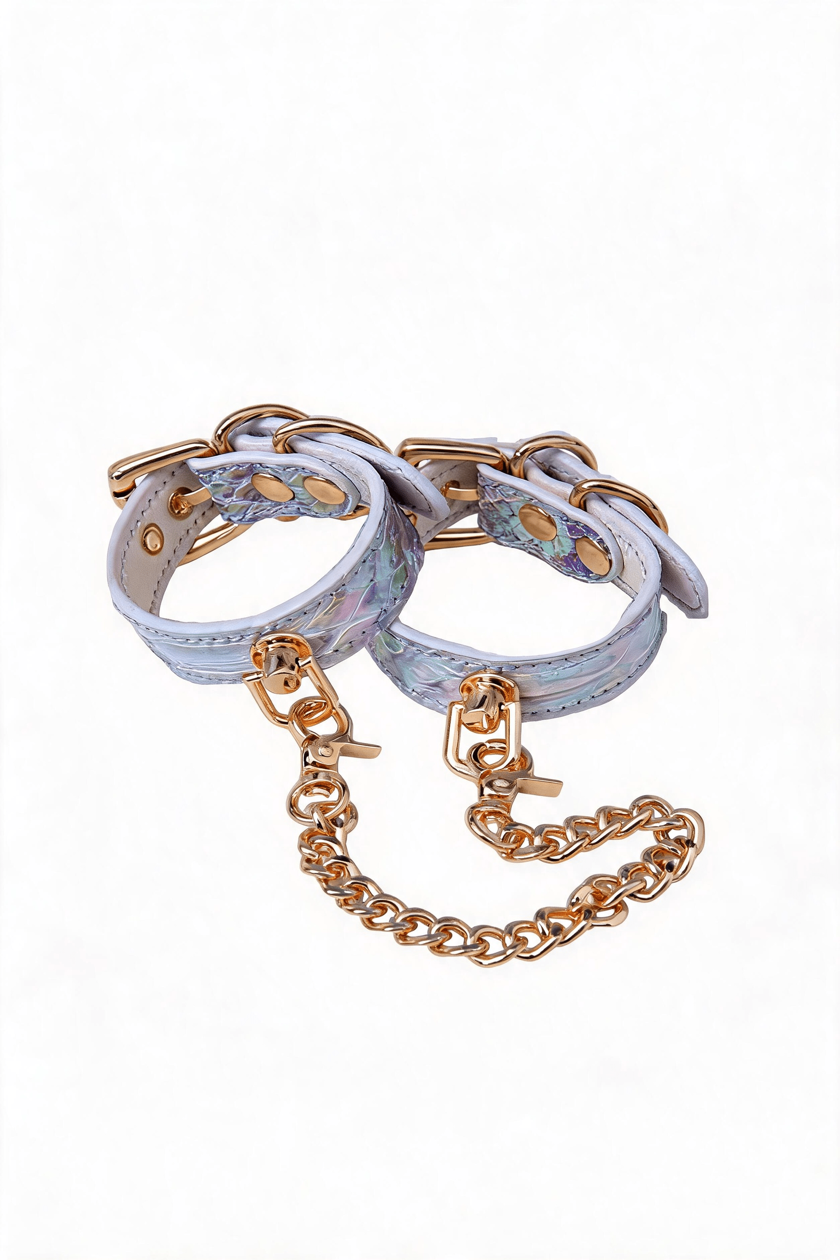 "Playful Cuffs" Leather Wrist Restraints - Hushcrafts LLC