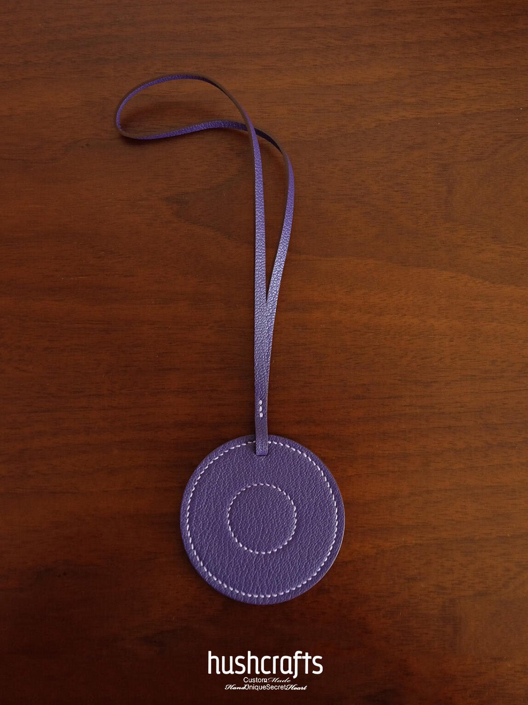 Premium Leather Letter Bag Charm - hushcrafts