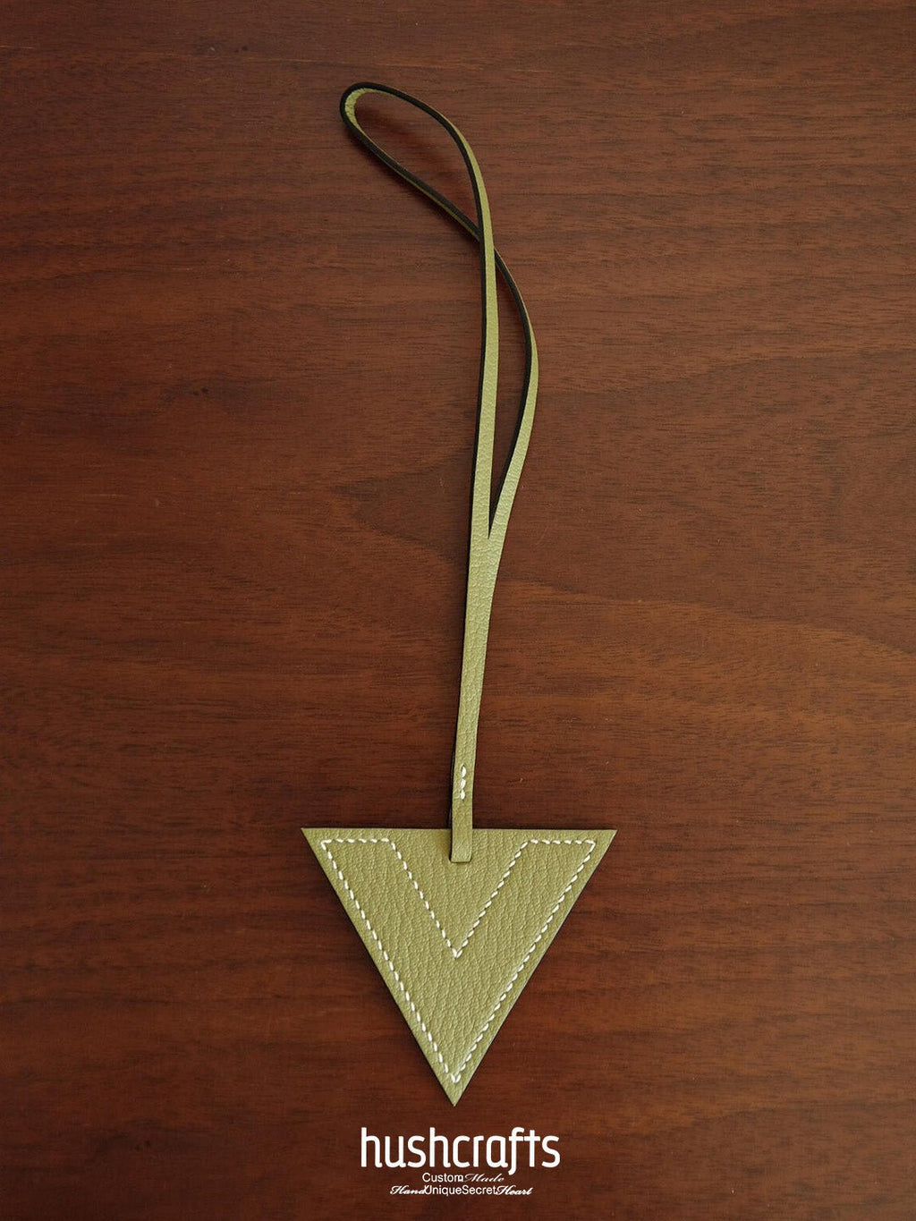 Premium Leather Letter Bag Charm - hushcrafts