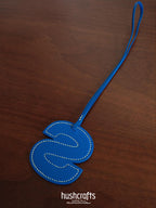 Premium Leather Letter Bag Charm - hushcrafts