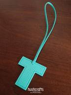 Premium Leather Letter Bag Charm - hushcrafts