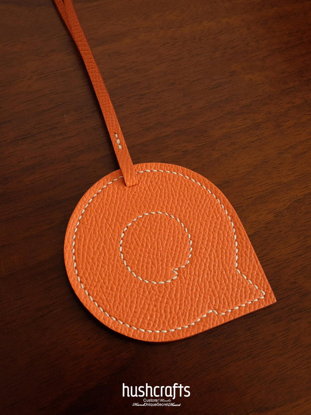 Premium Leather Letter Bag Charm - hushcrafts