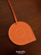 Premium Leather Letter Bag Charm - hushcrafts