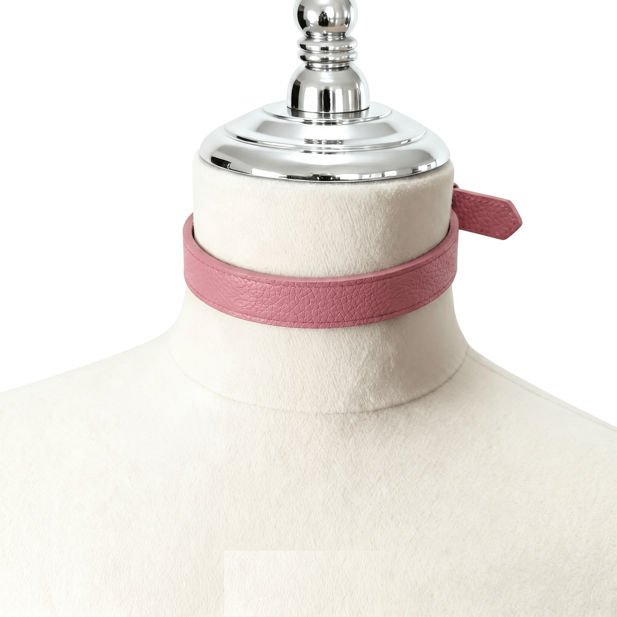 Prism Collar – Cowhide Leather Choker with Brass Hardware | Hushcrafts® - Hushcrafts LLC