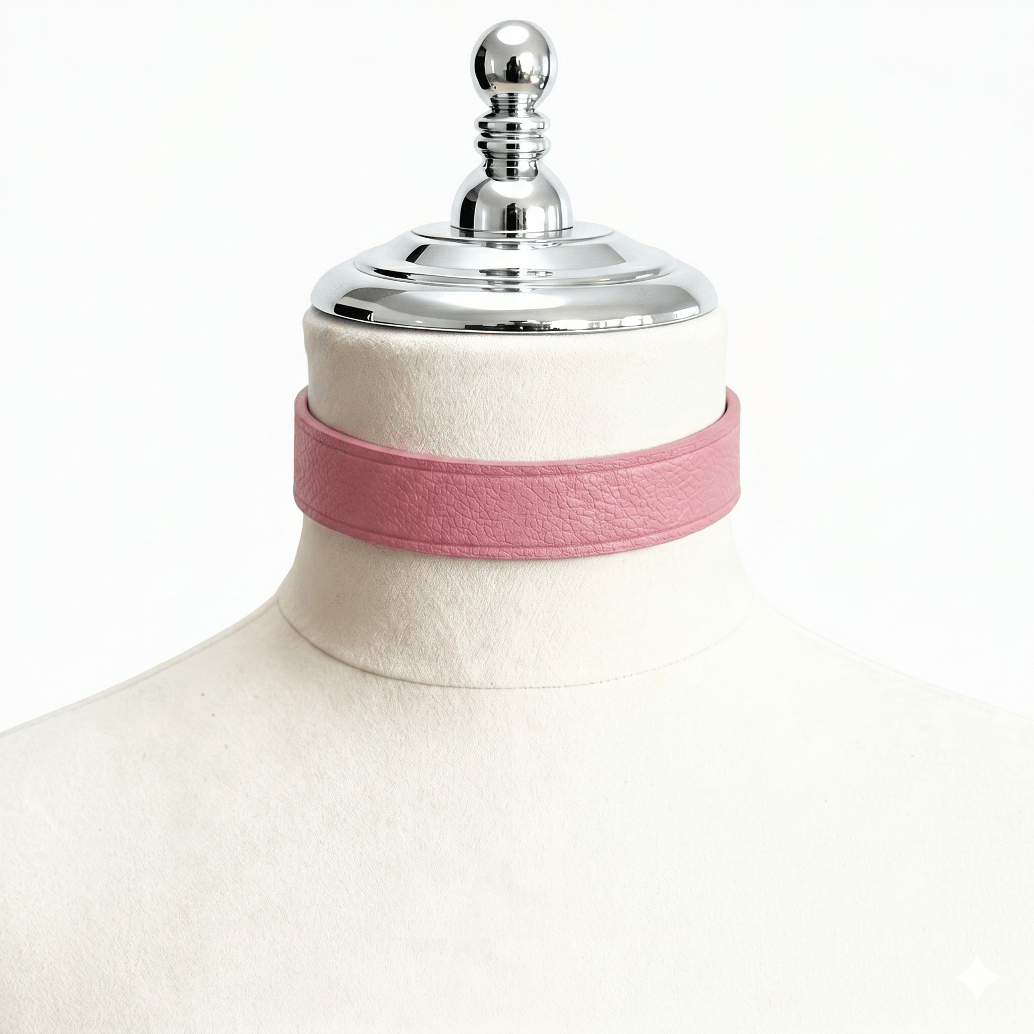 Prism Collar – Cowhide Leather Choker with Brass Hardware | Hushcrafts® - Hushcrafts LLC