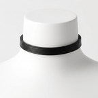 Prism Collar – Cowhide Leather Choker with Brass Hardware | Hushcrafts® - Hushcrafts LLC