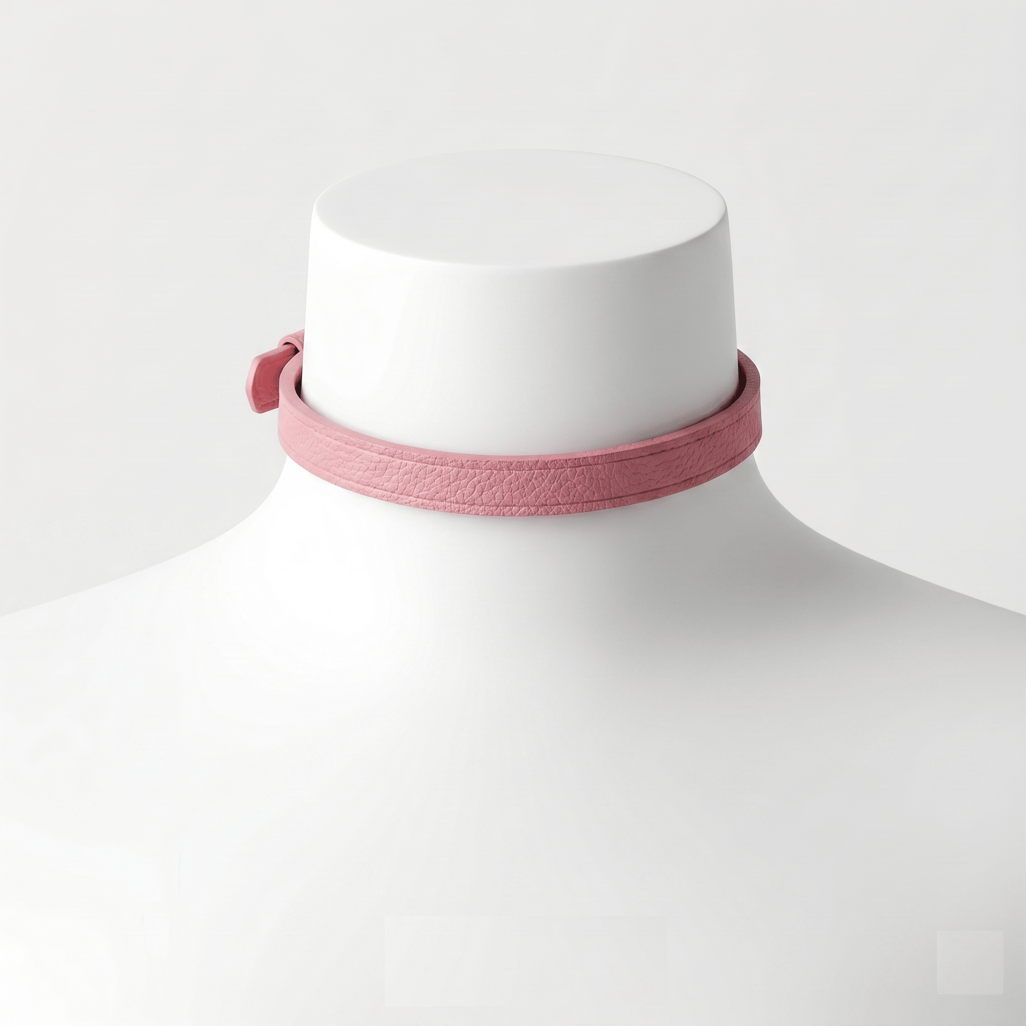 Prism Collar – Cowhide Leather Choker with Brass Hardware | Hushcrafts® - Hushcrafts LLC