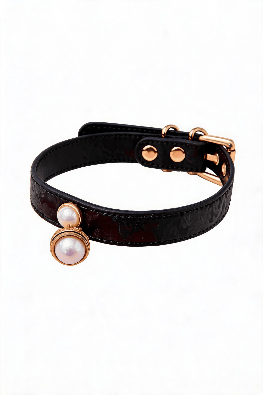 "Pure Pearl" Leather Choker - Hushcrafts LLC
