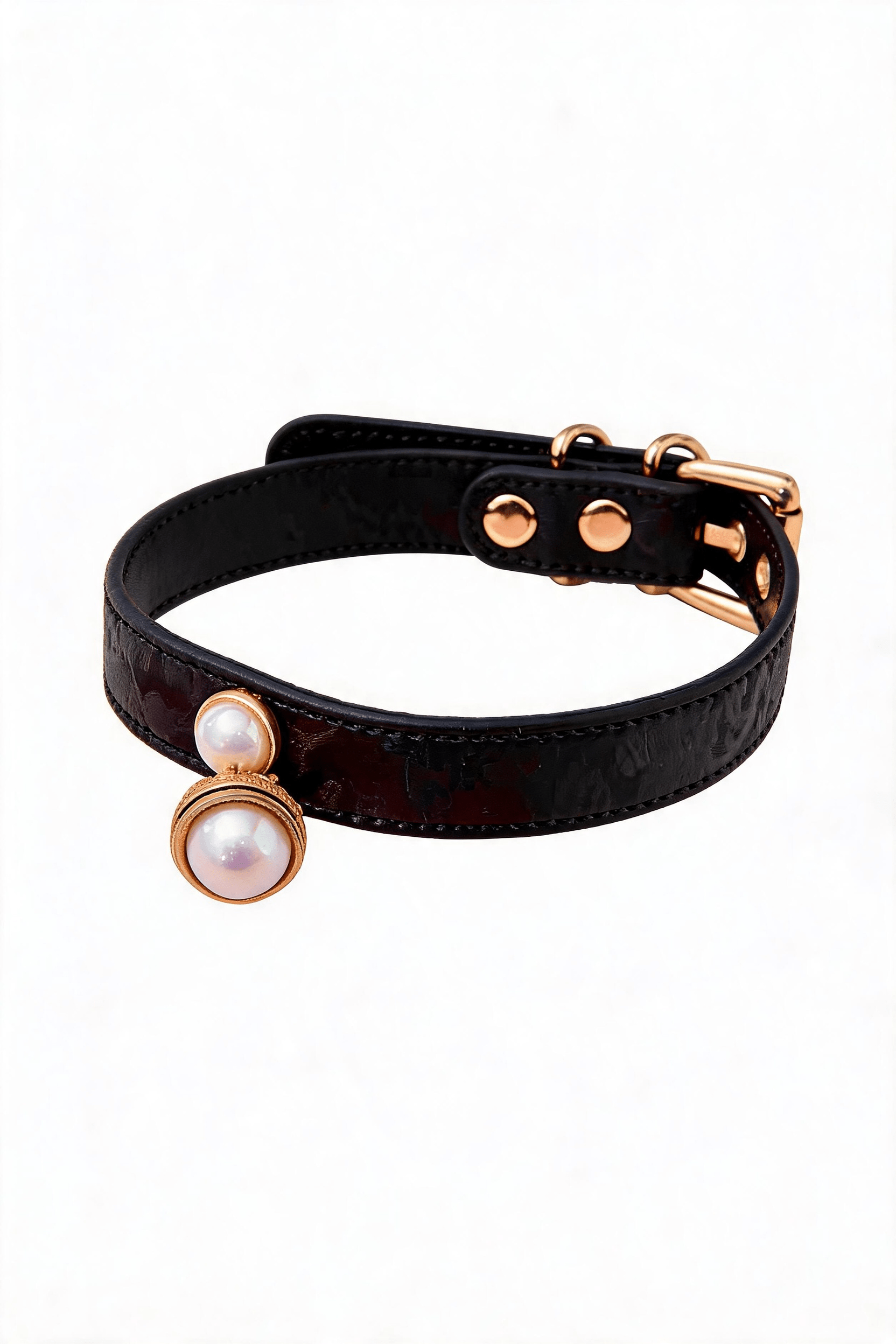 "Pure Pearl" Leather Choker - Hushcrafts LLC