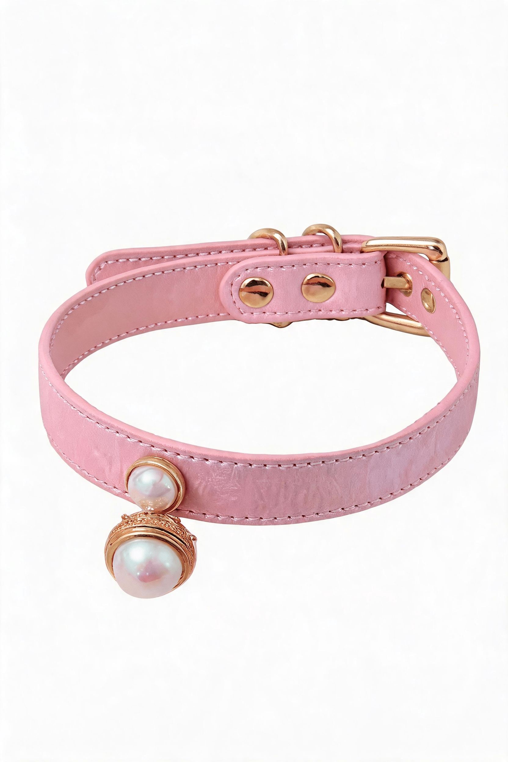 "Pure Pearl" Leather Choker - Hushcrafts LLC