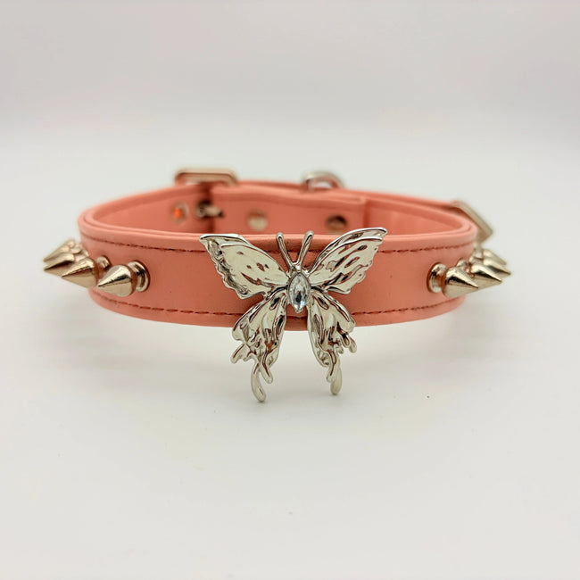 Collier ras du cou en cuir punk « Rebel Wings » Main Image