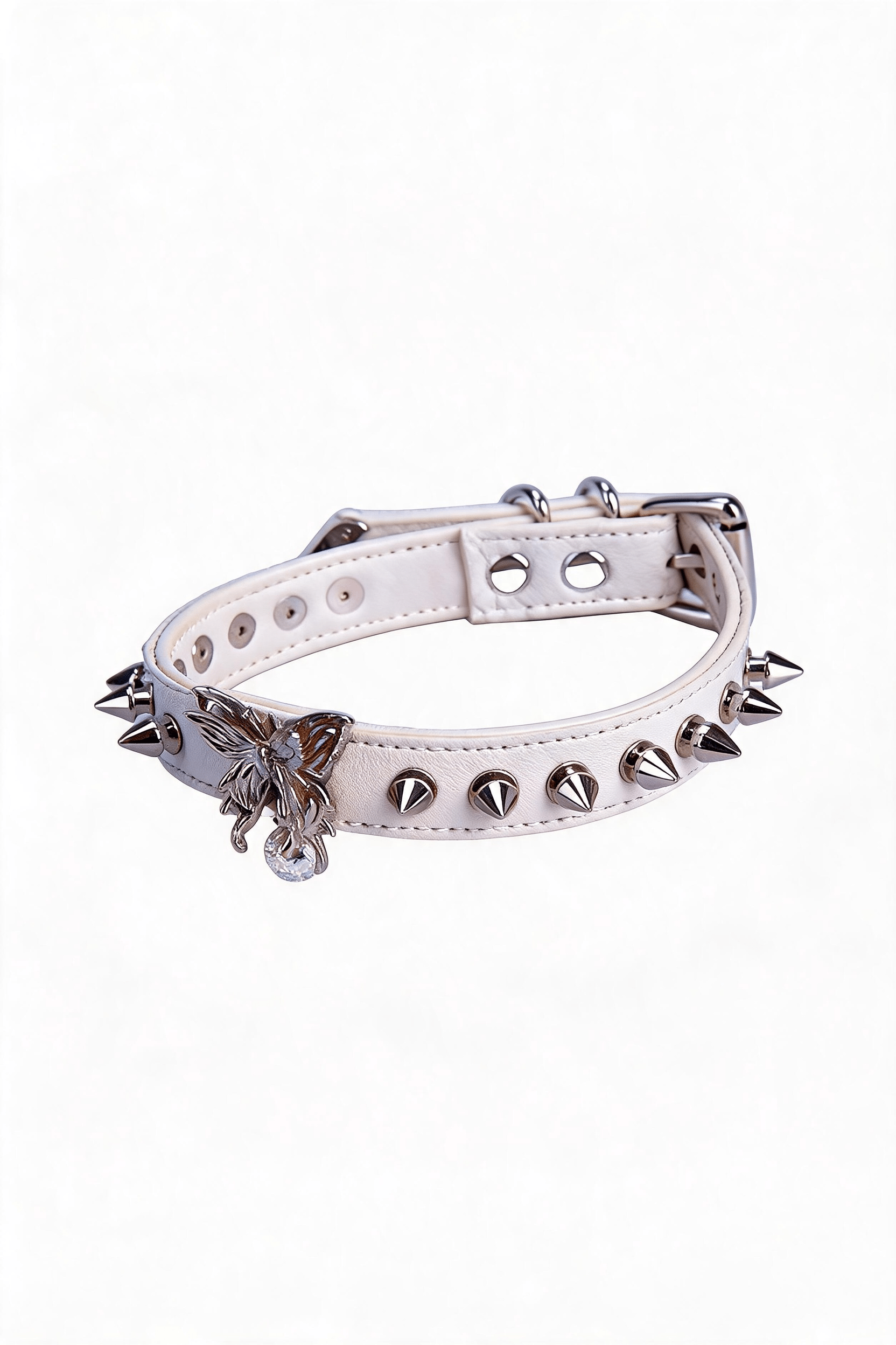 "Rebel Wings" Punk Leather Choker - Hushcrafts LLC