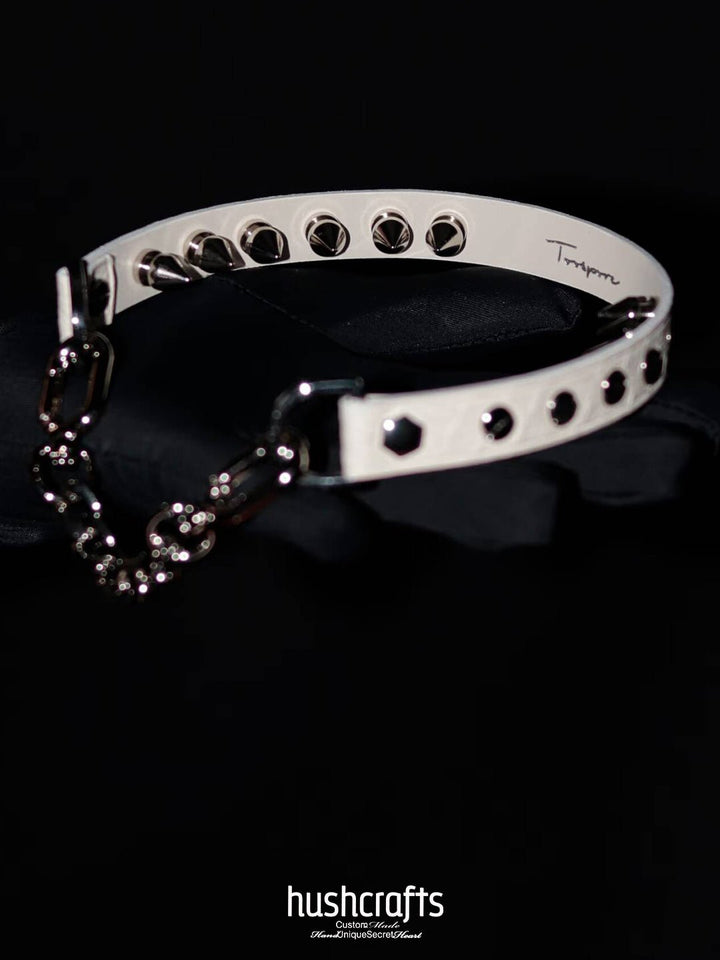 Reversible P Choker with Removable Studs - hushcrafts