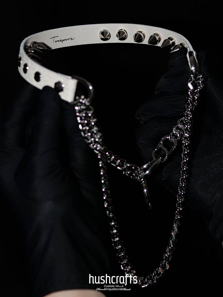 Reversible P Choker with Removable Studs - hushcrafts