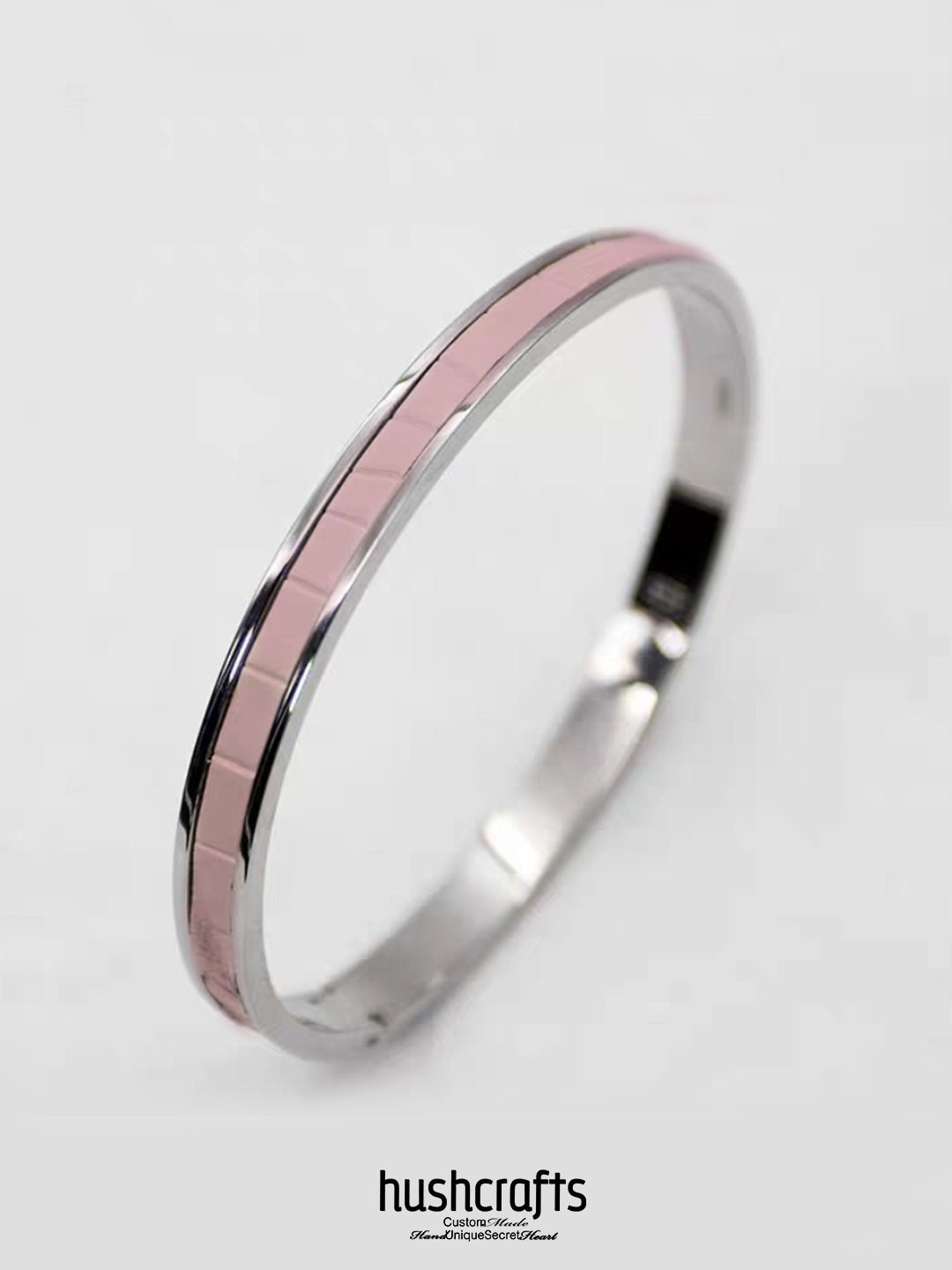 Silver Ripple Bangle - Alligator - hushcrafts