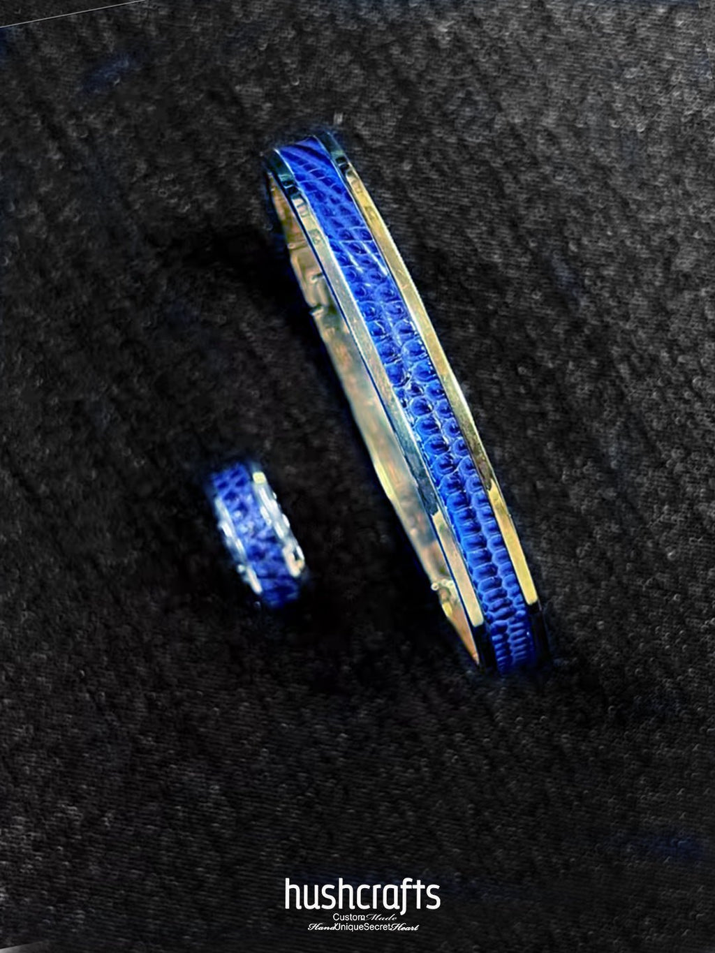 Silver Twilight Gleam Bangle – Lizard - hushcrafts