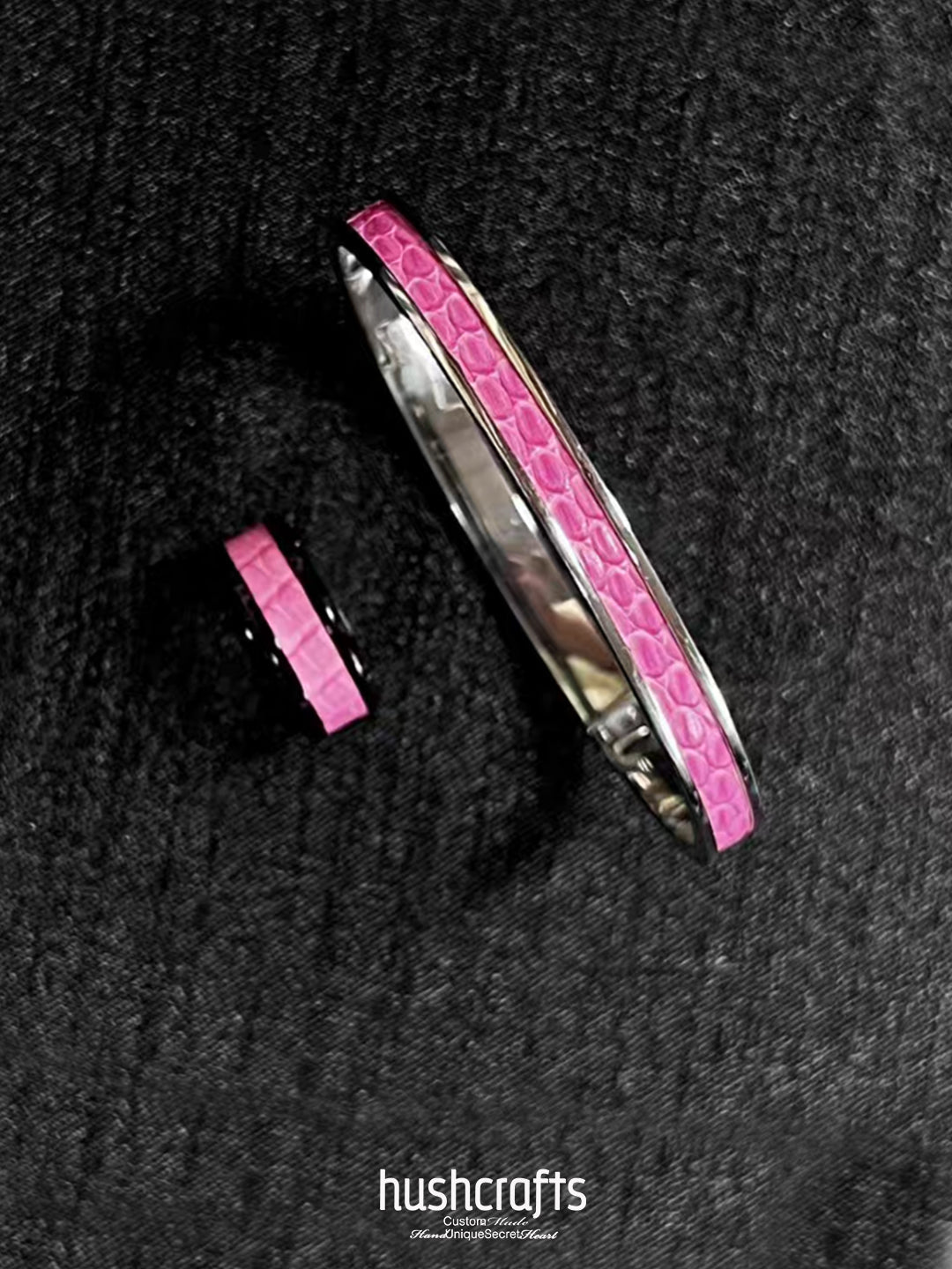 Silver Twilight Gleam Bangle – Lizard - hushcrafts