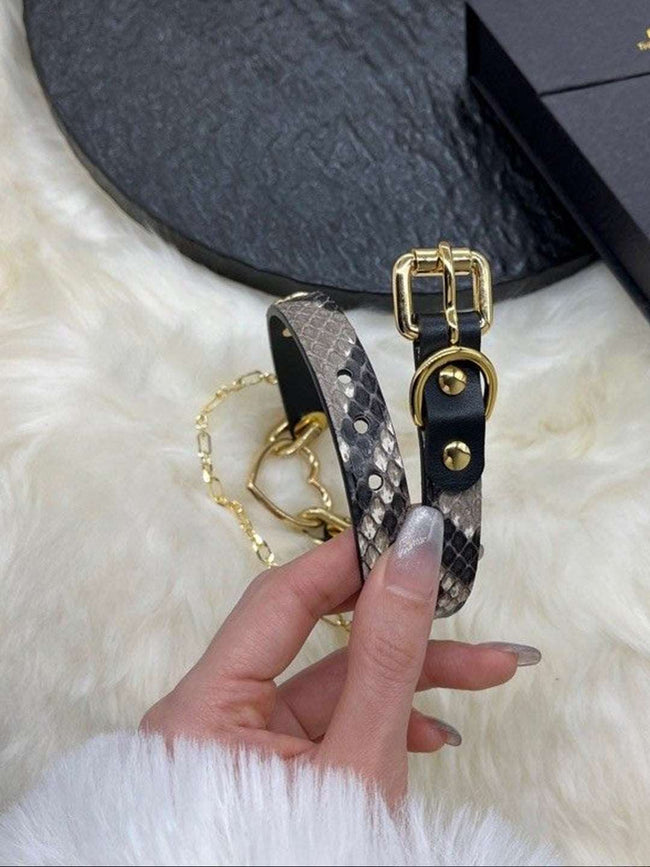 Hush „Heartbound“ Schlangenhauthalsband Main Image