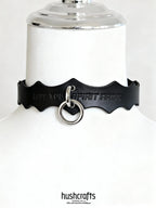 Spirit Crest O - Ring Leather Choker - Hushcrafts LLC