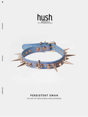 Studded Ring Leather Choker - Hush