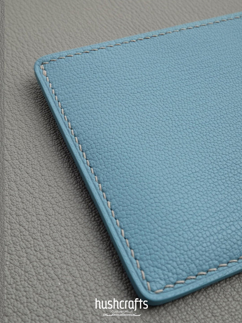 Two - Tone Goat Leather Card Holder - hushcrafts