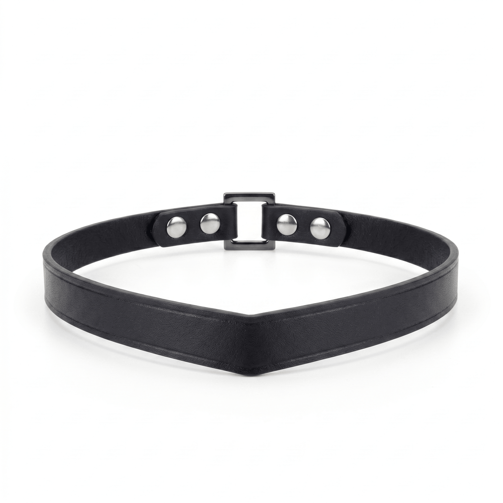 Vanguard Collar – Premium V-Shape Leather Choker | Hushcrafts® - Hushcrafts LLC