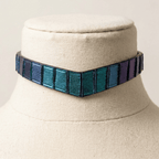 Vanguard Collar – Snakeskin Leather Choker with Lambskin Lining & Lockable Closure | Hushcrafts® - Hushcrafts LLC
