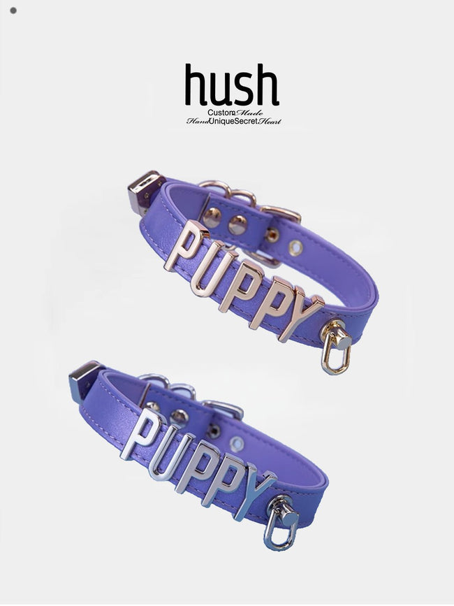 "Letter Halo" Lederhalsband Main Image