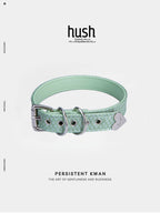 Vegan Leather choker collar with adjustable buckle, vagan leather choker, collar with buckle, snakeskin choker collar. - Hush