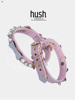 Collier ras du cou en cuir « Nœud Pearlstrike »