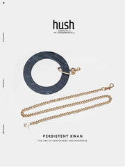 "Velvet Bound" Acetate Choker Leash - Hush