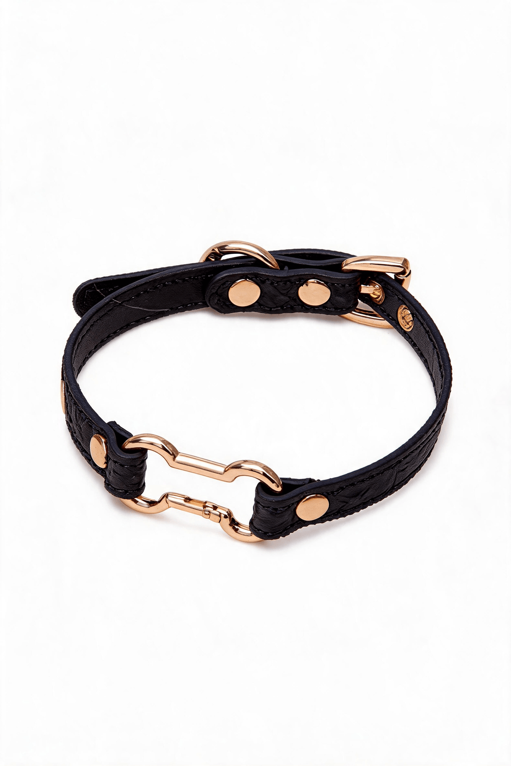 "Vivid Impact" Leather Choker - Hushcrafts LLC