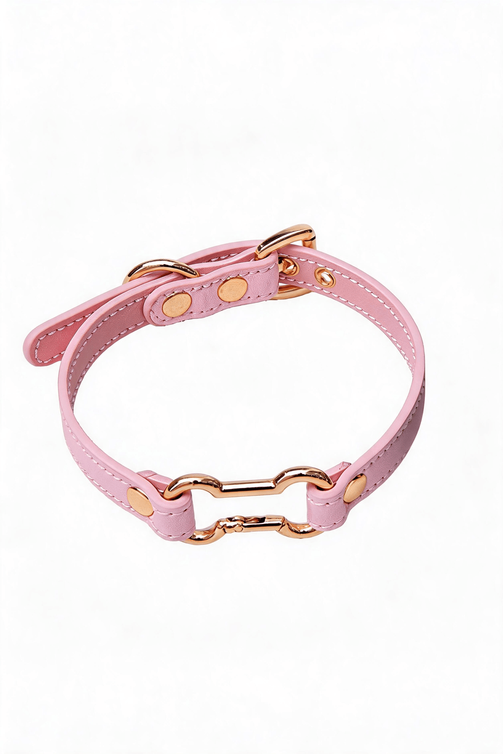 "Vivid Impact" Leather Choker - Hushcrafts LLC