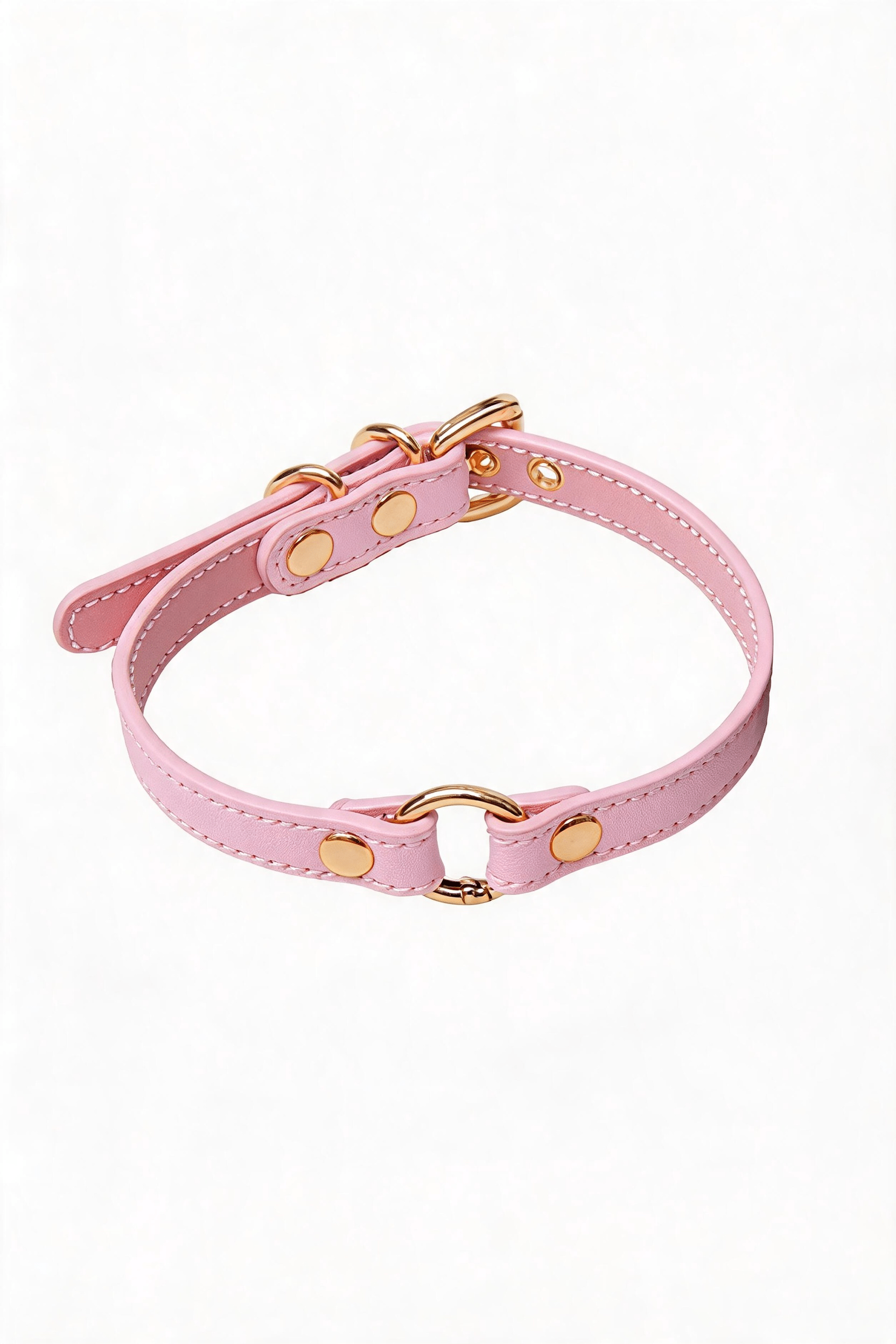 "Vivid Impact" Leather Choker - Hushcrafts LLC